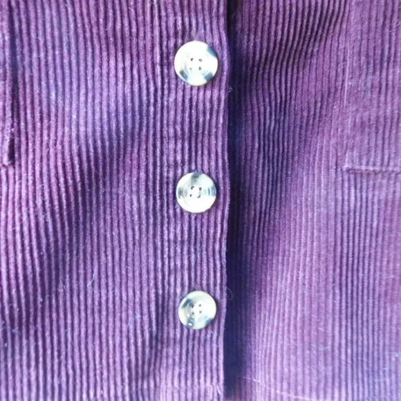 💕Corduroy Plum Mini Skirt - Picture 6 of 7